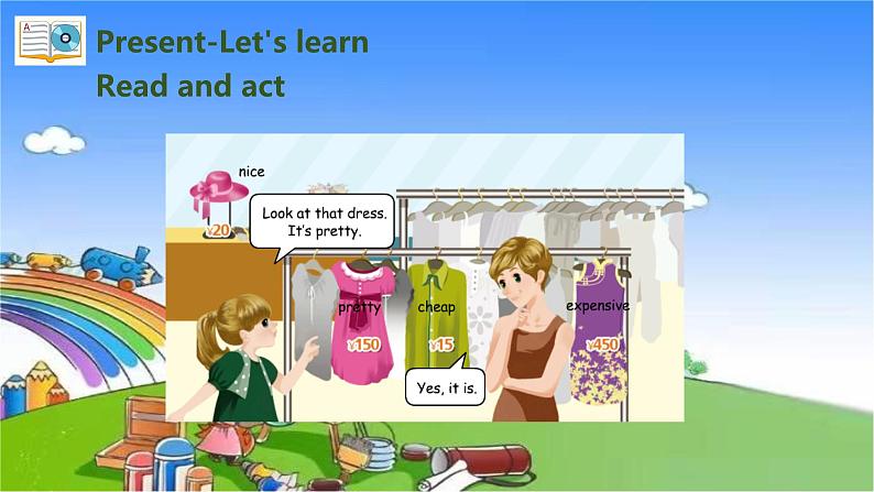 人教版(PEP)英语四年级下册 Unit 6 Shopping-partB-Let's learn & Let's play课件第7页