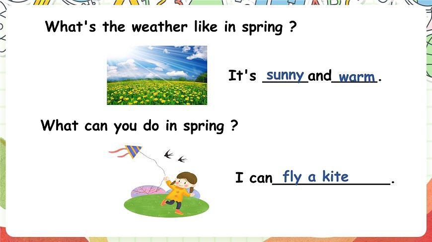 【公開(kāi)課】Unit 2 My favourite season A Let's learn 課件第8頁(yè)