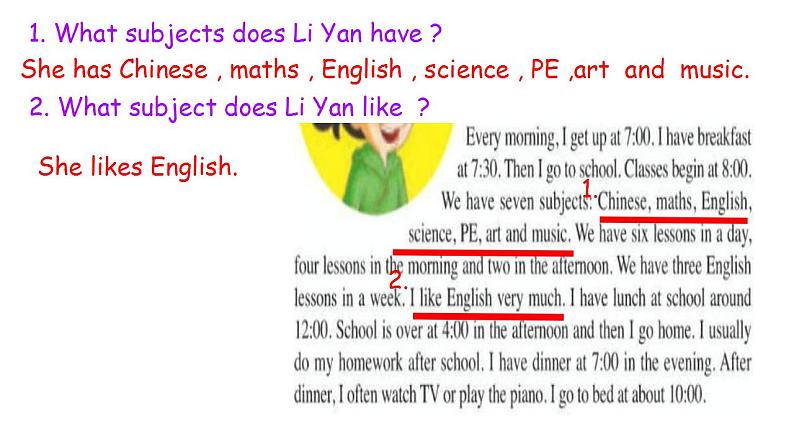 人教精通版六年级英语下册Unit 4 General Revision 1 Task 1-Task 3 课件第8页