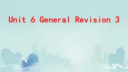 人教精通版六年级英语下册Unit 6 General Revision 3 Task 1-Task 5  课件