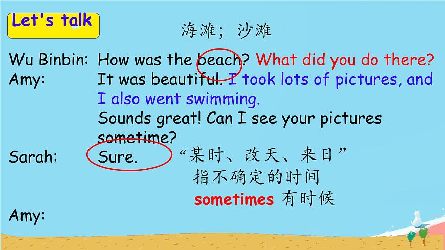 人教版（PEP）六年級英語下冊Unit 3 Where did you go Part B課件第7頁