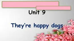 Unit 9They’re happy dogs（1）课件  新概念英语（青少版）Starter  B