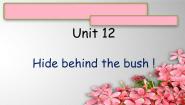 新概念英语（青少版）Starter BUnit 12 Hide behind the bush!教案配套课件ppt