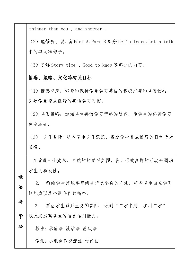 Unit 1-4 教案-人教PEP英语六年级下册03