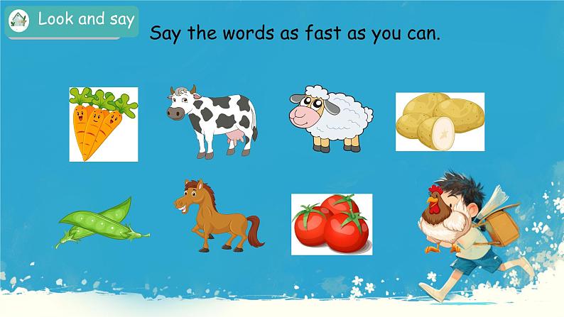 (PEP)四年级英语下册 Unit 4 At the farm 4(part B Period 3 Commentate for Mr Macdonald's farm) 课件02