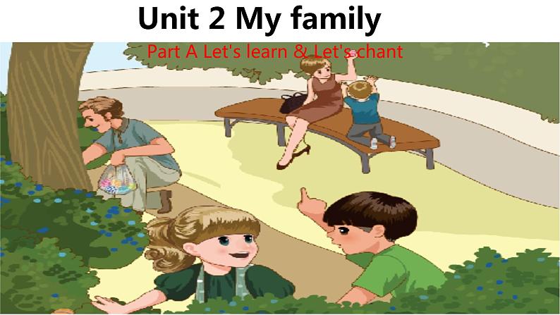 人教(PEP)三年级英语下册(Unit 2 My family )Part A Let's learn & Let's chant-1课件01