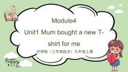 小学英语外研版 (三年级起点)五年级上册Unit 1 Mum bought a new T-shirt for me.集体备课课件ppt