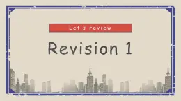 Revision 1Let’s review课件  人教新起点版英语四年级下册