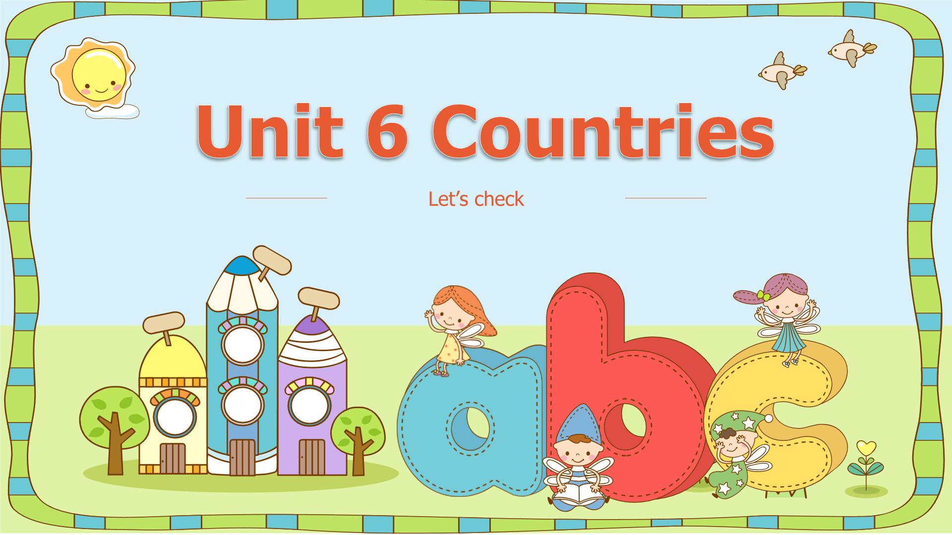 Unit 6 Countries L3Let’s check  and  sotry  time课件  人教新起点版英语四年级下册