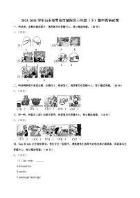 2023-2024学年山东省青岛市城阳区三年级（下）期中英语试卷