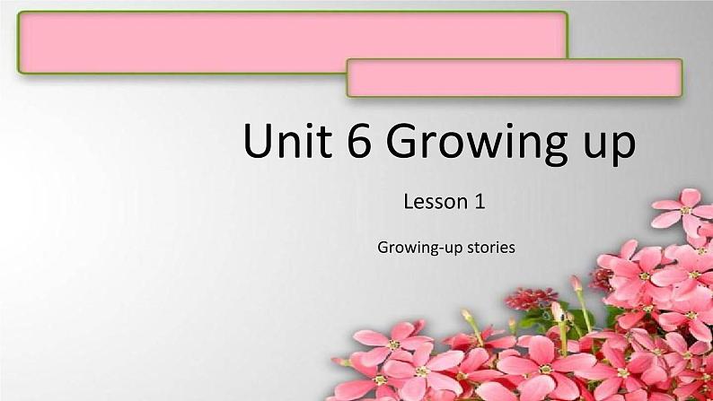 Unit 6 Growing Up L1 课件 人教版新起点英语五年级下册第1页