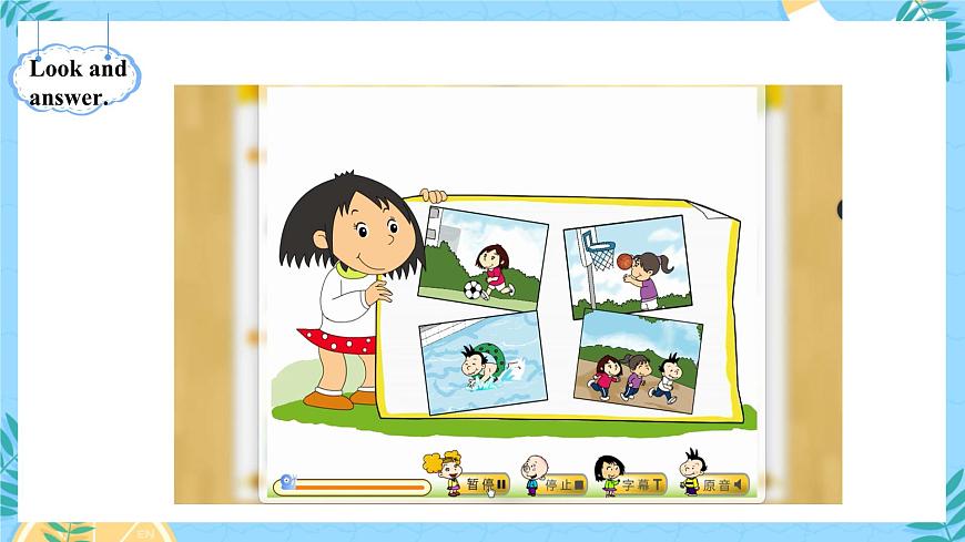 Module 2 Unit 1 She's reading a book第6頁(yè)