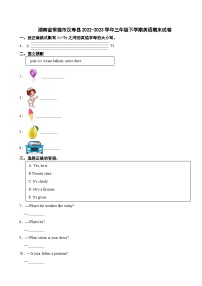 湖南省常德市汉寿县2022-2023学年三年级下学期英语期末试卷