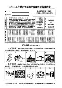 四川省绵阳市2023-2024学年六年级上学期期末英语试题