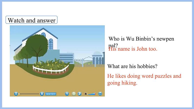 Unit 4 I have a pen pal Part B Let's learn & Listen, match and say(课件)-2024-2025学年人教PEP版英语六年级上册第7页