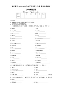 湖北省黄石市2023-2024学年六年级下学期期末英语试题