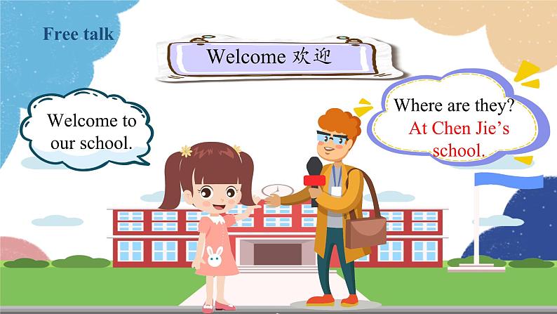 人教版(PEP)四年级下册 Unit 1 Myschool Part B1课件第7页