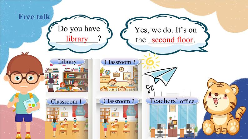 人教版(PEP)四年级下册 Unit 1 Myschool Part B1课件第8页