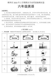 湖南省郴州市2023-2024学年六年级下学期7月期末英语试题