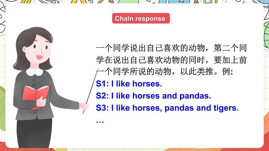小學英語牛津譯林版四年級上冊Unit 1  I like dogs Fun time & Cartoon time 課件第5頁