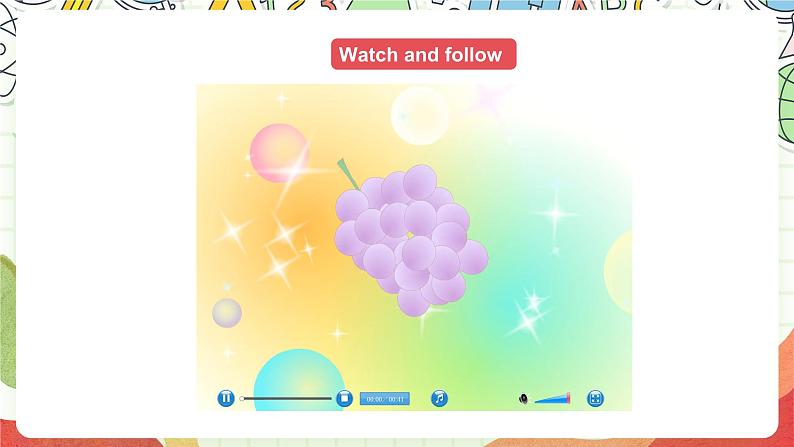 牛津译林版英语四上 Unit 2 Let’s make a fruit salad Sound time & Song time课件+音频07