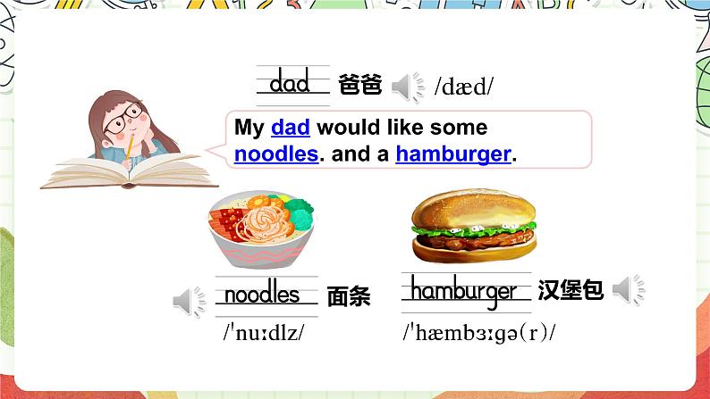 牛津译林版英语四上 Unit 6 At the snack bar Story time课件+音频08