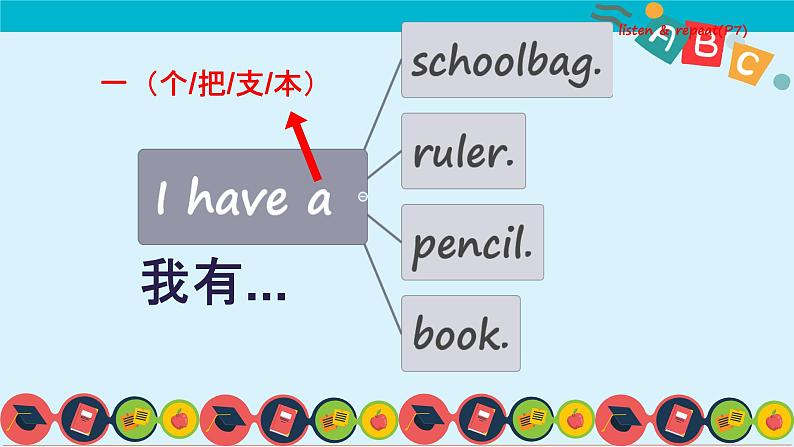 Unit1 School lesson 2 (课件) -2024-2025学年人教新起点版一年级上册08