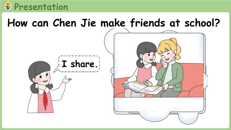 Unit 1 Making friends Part B 第5课时 Let's learn & Listen and chant(课件+素材)-2024-2025学年人教PEP版(2024)英语三年级上05