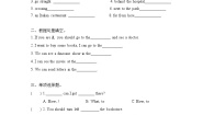 人教版 (PEP)六年级上册Unit 1 How can I get there? Part B巩固练习