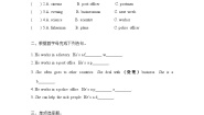 英语六年级上册Unit 5 What does he do? Part A练习