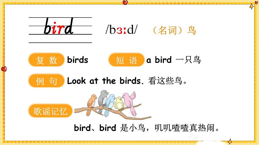 2024年秋人教PEP英語三上：Unit 3 詞匯講解PPT第8頁