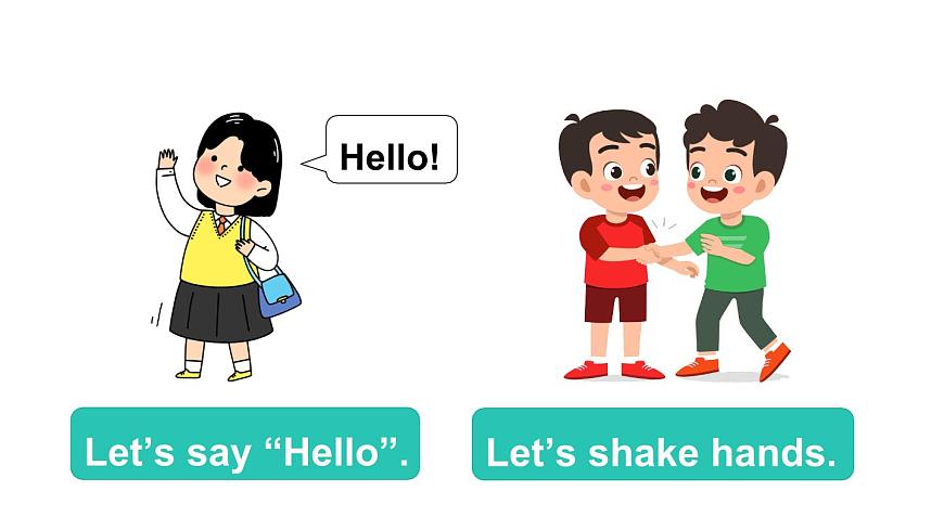 小學(xué)英語(yǔ)新人教版PEP三年級(jí)上冊(cè)Unit 1 Making friends Part A第2課時(shí)教學(xué)課件（2024秋）第6頁(yè)