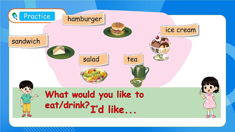 【教-学-评一体】人教版英语五年级上册-Unit 3 What would you like PB let's learn(课件+教案+习题)07