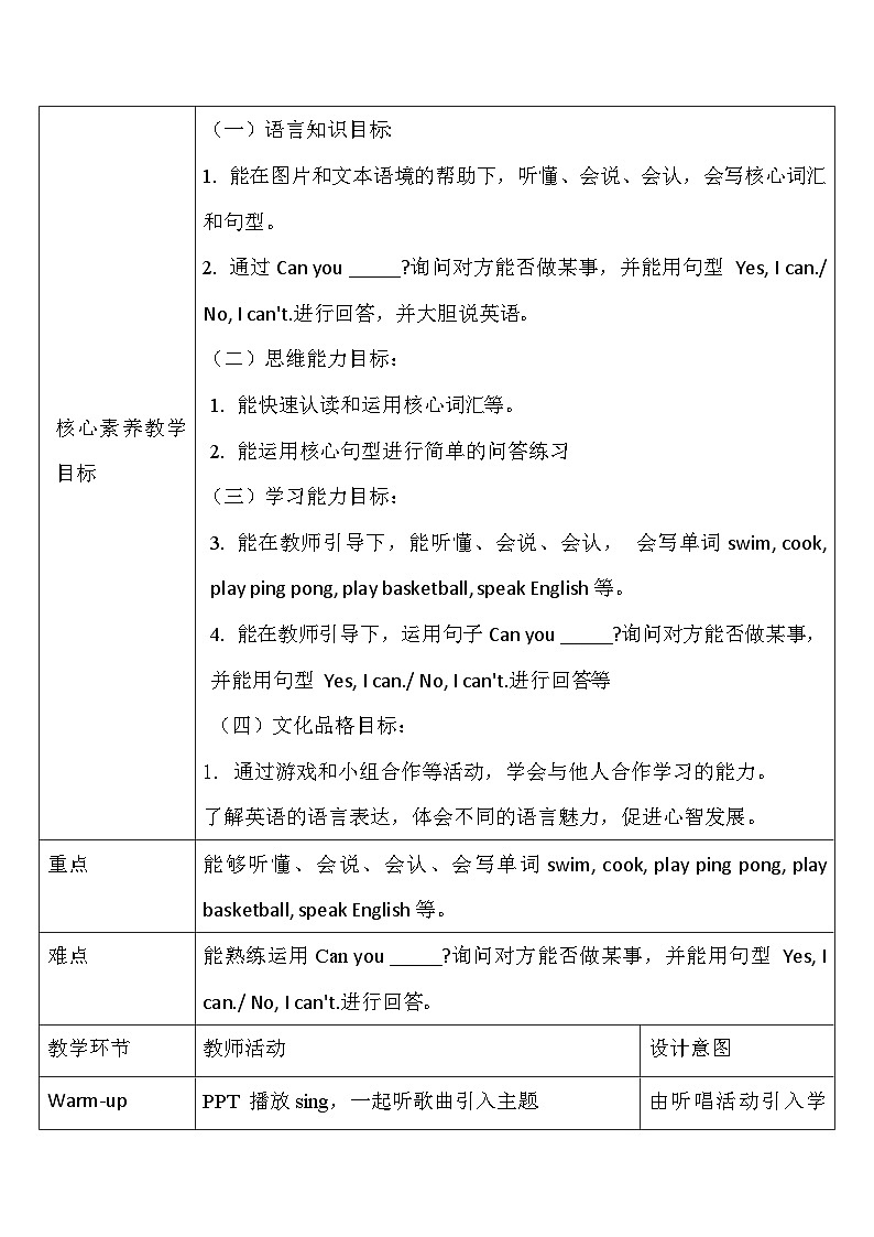 【教-学-评一体】人教版英语五年级上册-Unit 4 what can you do PB let's learn(课件+教案+习题)02