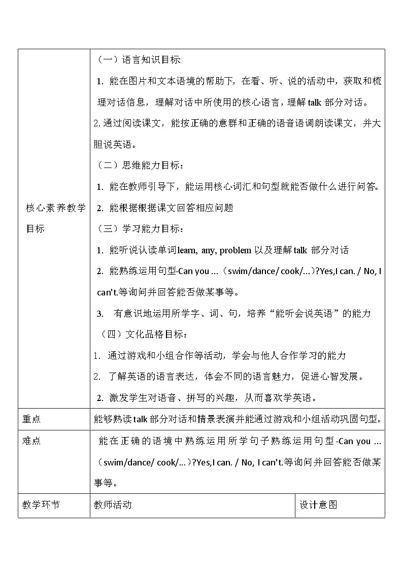 【教-学-评一体】人教版英语五年级上册-Unit 4 what can you do PB let's talk(课件+教案+习题)02
