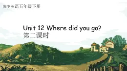 Unit 12 Where did you go？第2课时 （课件）-2023-2024学年湘少版（三起）英语五年级下册