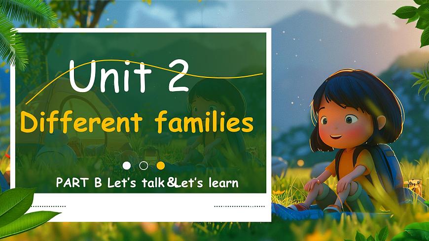 Unit 2第3課時 Part B Let's talk＆Let's learn(教學課件)第1頁