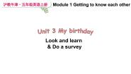 英语五年级上册Unit 3 My birthday备课ppt课件