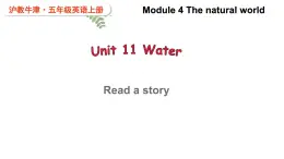 Module 4 The natural world Unit 11 Water 第2课时（课件+素材）2024--2025学年 牛津上海版（三起）英语五年级上册