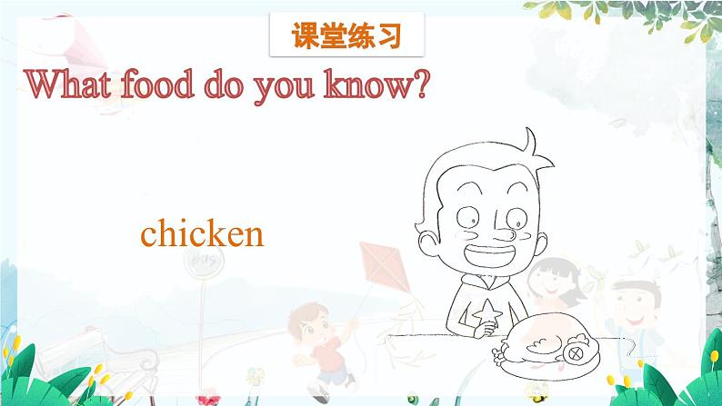 英语教科版五上Module 5 Foods we need Unit 9 It smells delicious第1课时 PPT课件第3页