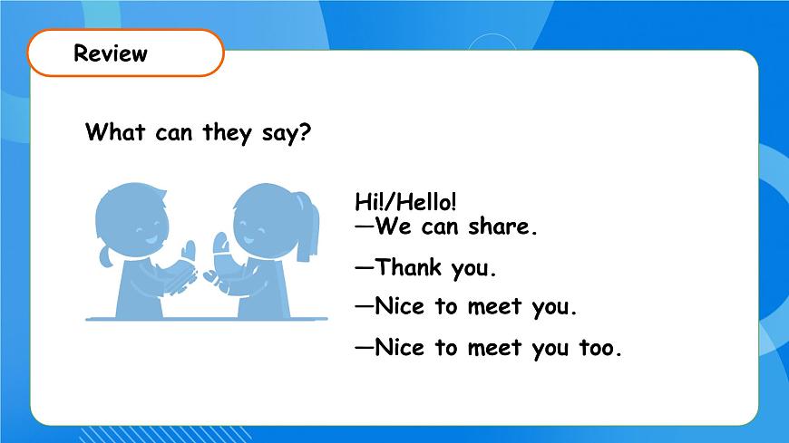 【核心素養(yǎng)】人教版英語三年級上冊-Unit 1 Making friends Part B Start to read課件第6頁