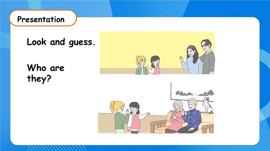【核心素養(yǎng)】人教版英語三年級上冊-Unit 2 Different families Part A Let's talk & Sing and play （課件）第7頁