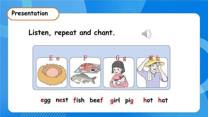 【核心素養(yǎng)】人教版英語三年級上冊-Unit 2 Different families Part A Letters and sounds（課件）第8頁