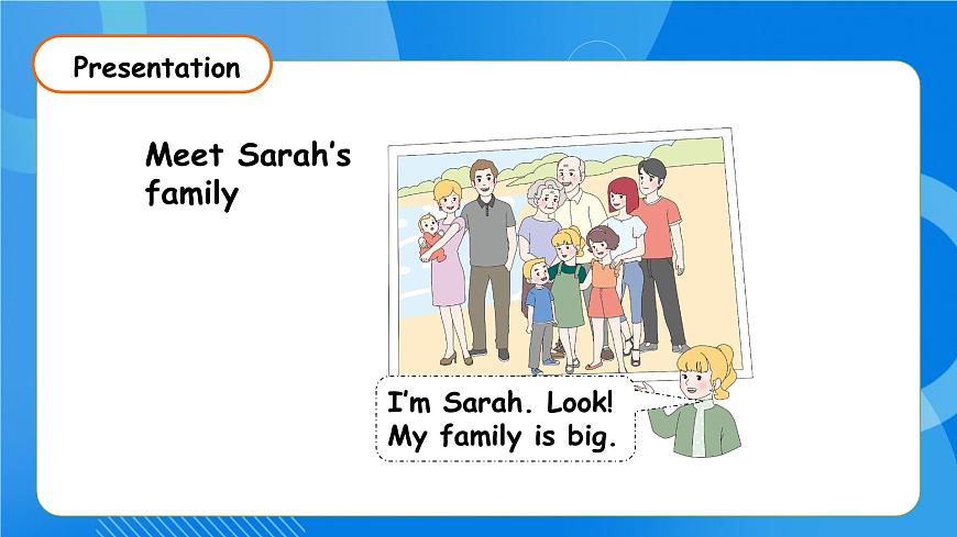 【核心素養(yǎng)】人教版英語三年級上冊-Unit 2 Different families Part B Let's learn & Listen and chant課件第7頁