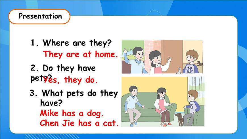 【核心素養(yǎng)】人教版英語三年級上冊-Unit 3 Amazing animals Part A  Let's talk & Do a survey課件第8頁