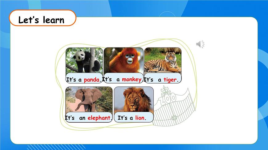 【核心素養(yǎng)】人教版英語三年級上冊-Unit 3 Amazing animals Part B  Let's learn & Listen and chant課件第7頁