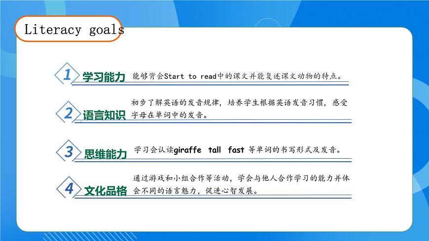 【核心素養(yǎng)】人教版英語(yǔ)三年級(jí)上冊(cè)-Unit 3 Amazing animals Part B  Start to read 課件第4頁(yè)