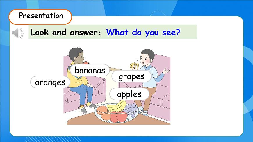 【核心素養(yǎng)】人教版英語三年級上冊-Unit 4 Plants around us Part A Let's learn & Listen and chant課件第6頁