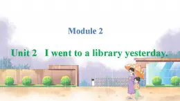 英语外研版一起6年级上册 Module 2 Unit 2   I went to a library yesterday. PPT课件