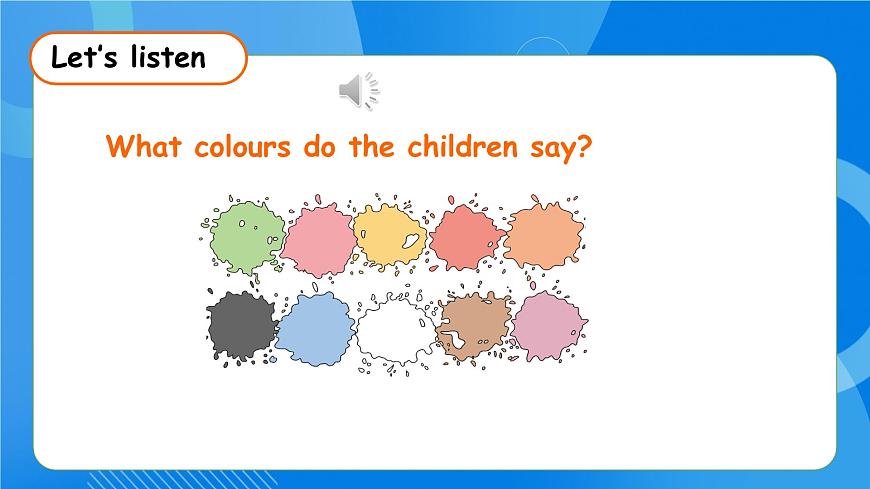 【核心素養(yǎng)】人教版英語三年級(jí)上冊-Unit 5 The colourful world  Part C Project課件第8頁